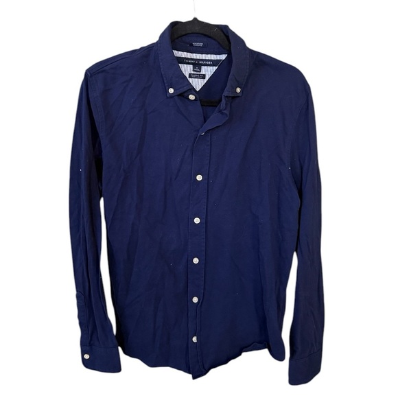 Tommy Hilfiger Navy Blue Men's Shirt - Picture 1 of 3